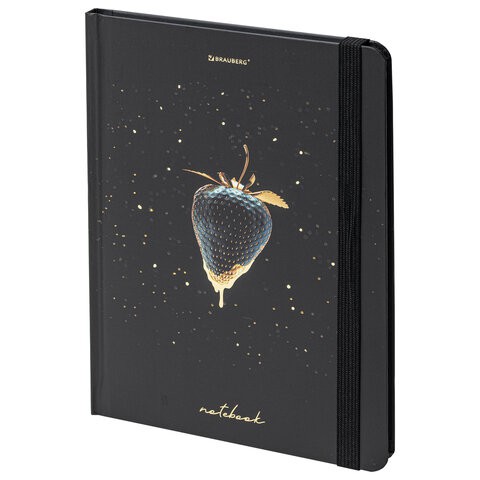 Блокнот А5 Brauberg Strawberry 96 листов, без линовки 113735 цена за 4 шт , 